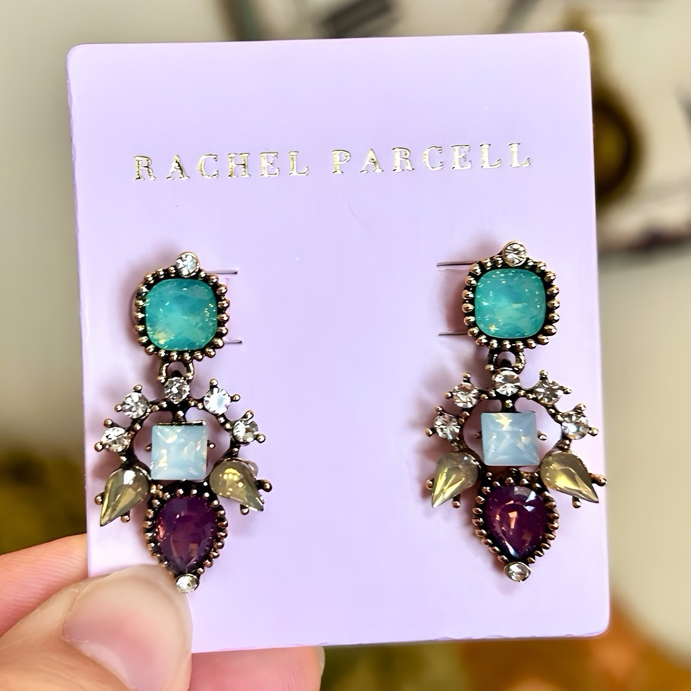 Rachel Parcell Multi-Color Statement Earrings
